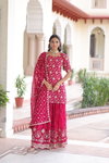 KA 1210 Faux Georgette Kurti With Sharara Dupatta Wholesalers In Delhi